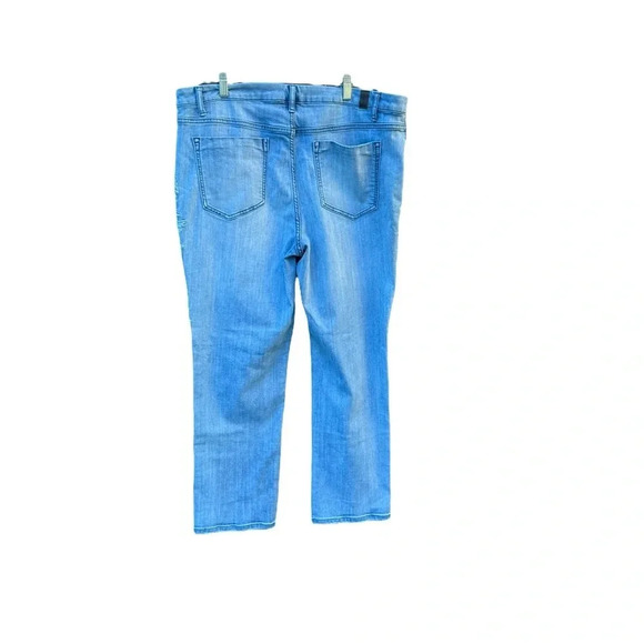 Simply Vera Verawang women's size 16 embroidered jeans - Picture 2 of 3